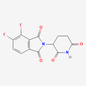 molecular formula C13H8F2N2O4 B8194594 2-(2,6-dioxopiperidin-3-yl)-4,5-difluoro-2,3-dihydro-1H-isoindole-1,3-dione 