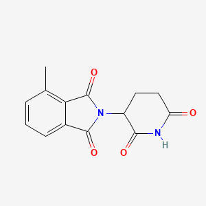 molecular formula C14H12N2O4 B8194595 2-(2,6-Dioxopiperid-3-yl)-4-methylisoindoline-1,3-dione 