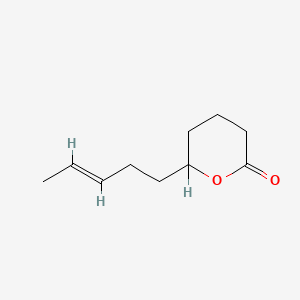 Tetrahydro-6-(3-pentenyl)-2H-pyran-2-one
