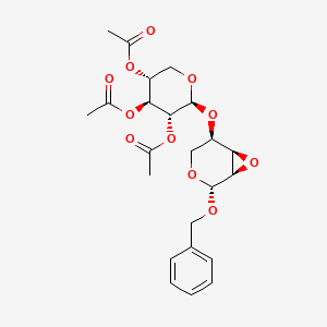 [(3R,4S,5R,6S)-4,5-diacetyloxy-6-[[(1R,2R,5R,6R)-2-phenylmethoxy-3,7-dioxabicyclo[4.1.0]heptan-5-yl]oxy]oxan-3-yl] acetate