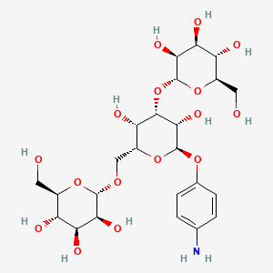 molecular formula C24H37NO16 B8194640 Man(a1-3)[Man(a1-6)]Tal(a)-O-Ph(4-NH2) 