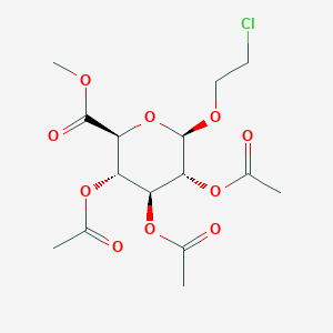 methyl (2S,3S,4S,5R,6R)-3,4,5-triacetyloxy-6-(2-chloroethoxy)oxane-2-carboxylate