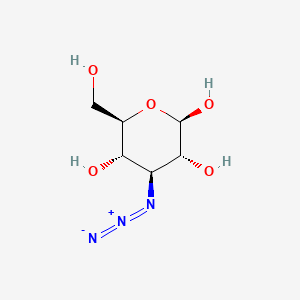 molecular formula C6H11N3O5 B8194663 (2R,3R,4S,5S,6R)-4-azido-6-(hydroxymethyl)oxane-2,3,5-triol 