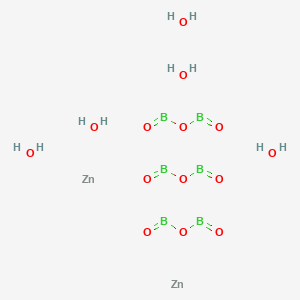 molecular formula B6H10O14Zn2 B8194783 Boric acid, zinc salt 