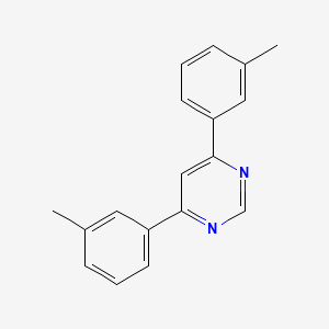 molecular formula C18H16N2 B8194801 4,6-Bis(3-methylphenyl)pyrimidine 