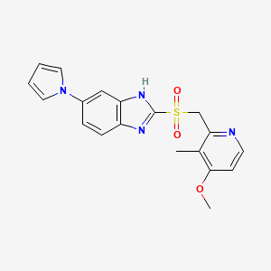 molecular formula C19H18N4O3S B8194808 Ilaprazole sulfone CAS No. 172152-37-3