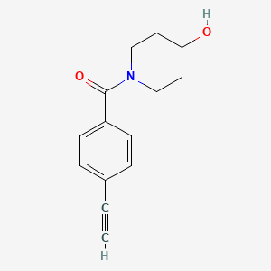 (4-Ethynylphenyl)(4-hydroxy-1-piperidyl)methanone