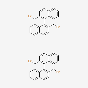 molecular formula C44H32Br4 B8194855 S-2,2'-Bis(bromomethyl)-1,1'-binaphthalene 