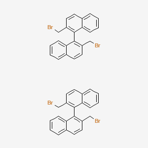 molecular formula C44H32Br4 B8194855 S-2,2'-联(溴甲基)-1,1'-联萘 