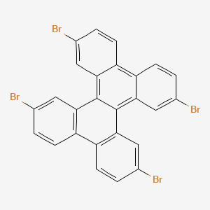 molecular formula C26H12Br4 B8194953 2,7,10,15-Tetrabromodibenzo[a,c]triphenylene 