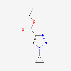 molecular formula C8H11N3O2 B8195057 Ethyl1-Cyclopropyl-1H-1,2,3-triazole-4-carboxylate 