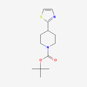 molecular formula C13H20N2O2S B8195127 Tert-butyl 4-(1,3-thiazol-2-YL)piperidine-1-carboxylate 