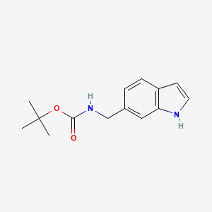 molecular formula C14H18N2O2 B8195146 tert-Butyl ((1H-indol-6-yl)methyl)carbamate 