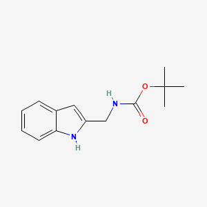 molecular formula C14H18N2O2 B8195156 tert-butyl ((1H-indol-2-yl)methyl)carbamate 