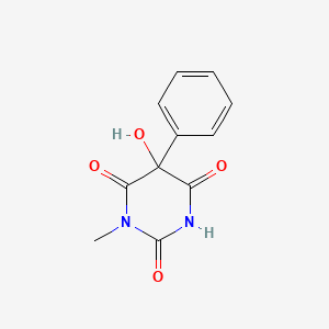 molecular formula C11H10N2O4 B8195187 2,5-dihydroxy-1-methyl-5-phenylpyrimidine-4,6(1H,5H)-dione 