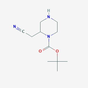Tert-butyl 2-(cyanomethyl)piperazine-1-carboxylate