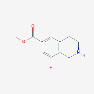 molecular formula C11H12FNO2 B8195230 Methyl 8-fluoro-1,2,3,4-tetrahydroisoquinoline-6-carboxylate 