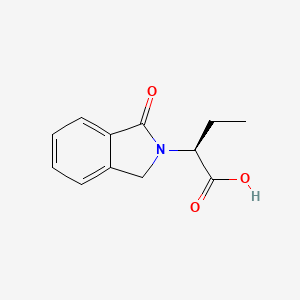 molecular formula C12H13NO3 B8195267 (S)-2-(1-Oxoisoindolin-2-yl)butanoic acid 