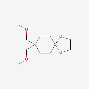 molecular formula C12H22O4 B8195304 8,8-Bis(methoxymethyl)-1,4-dioxaspiro[4.5]decane 