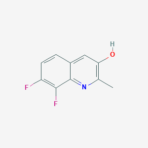 molecular formula C10H7F2NO B8195311 7,8-Difluoro-3-hydroxy-2-methylquinoline 