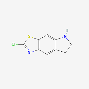 molecular formula C9H7ClN2S B8195341 2-Chloro-5H,6H,7H-[1,3]thiazolo[4,5-F]indole 