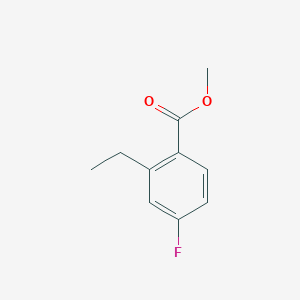 molecular formula C10H11FO2 B8195361 Methyl 2-ethyl-4-fluorobenzoate 