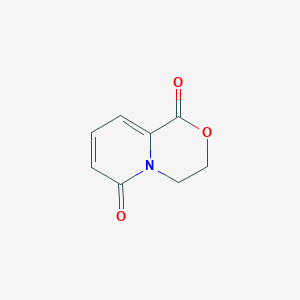 molecular formula C8H7NO3 B8195412 3,4-Dihydropyrido[2,1-c][1,4]oxazine-1,6-dione 