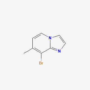 molecular formula C8H7BrN2 B8195426 8-溴-7-甲基咪唑并[1,2-a]吡啶 