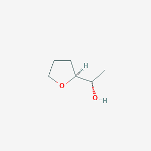 molecular formula C6H12O2 B8195440 (R)-1-((R)-tetrahydrofuran-2-yl)ethanol 