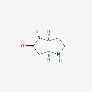 molecular formula C6H10N2O B8195459 cis-hexahydro-1H-pyrrolo[3,2-b]pyrrol-2-one 