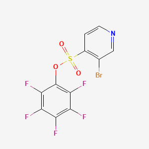 molecular formula C11H3BrF5NO3S B8195480 (2,3,4,5,6-Pentafluorophenyl) 3-bromopyridine-4-sulfonate 