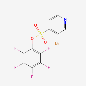 molecular formula C11H3BrF5NO3S B8195480 2,3,4,5,6-Pentafluorophenyl 3-bromopyridine-4-sulfonate 