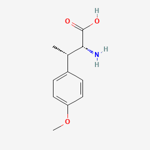 molecular formula C11H15NO3 B8195516 (2R,3S)-2-amino-3-(4-methoxyphenyl)butanoic acid 