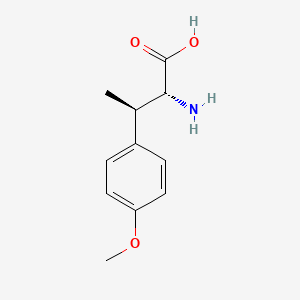 molecular formula C11H15NO3 B8195517 (2R,3R)-2-amino-3-(4-methoxyphenyl)butanoic acid 