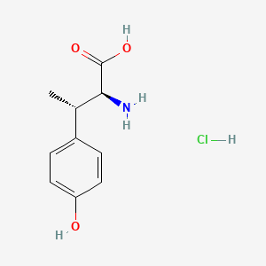 molecular formula C10H14ClNO3 B8195539 (2S,3S)-2-amino-3-(4-hydroxyphenyl)butanoic acid;hydrochloride 