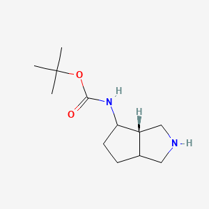 tert-butyl N-[(3aS)-1,2,3,3a,4,5,6,6a-octahydrocyclopenta[c]pyrrol-4-yl]carbamate