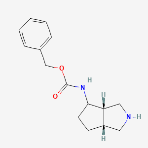 benzyl N-[(3aS,6aR)-octahydrocyclopenta[c]pyrrol-4-yl]carbamate