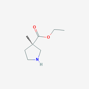 ethyl (3R)-3-methylpyrrolidine-3-carboxylate
