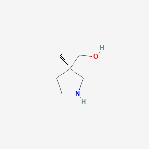 [(3R)-3-methylpyrrolidin-3-yl]methanol