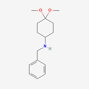 molecular formula C15H23NO2 B8195598 N-benzyl-4,4-dimethoxycyclohexan-1-amine 