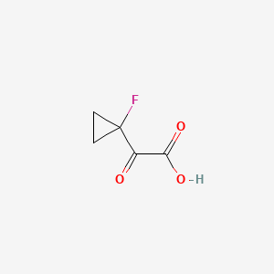 molecular formula C5H5FO3 B8195606 2-(1-Fluorocyclopropyl)-2-oxoacetic acid 