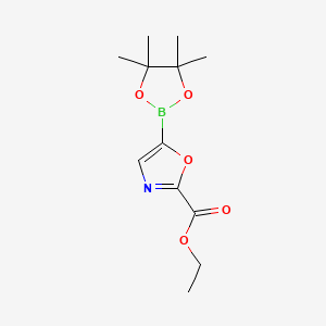Ethyl 5-(4,4,5,5-tetramethyl-1,3,2-dioxaborolan-2-yl)-1,3-oxazole-2-carboxylate