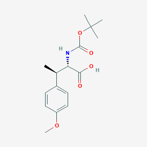 (2S,3R)-3-(4-methoxyphenyl)-2-[(2-methylpropan-2-yl)oxycarbonylamino]butanoic acid