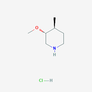 molecular formula C7H16ClNO B8195711 Rac-(3R,4S)-3-methoxy-4-methylpiperidine hydrochloride 