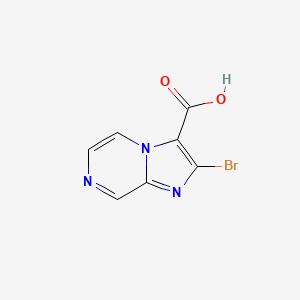 molecular formula C7H4BrN3O2 B8195731 2-Bromoimidazo[1,2-a]pyrazine-3-carboxylic acid 