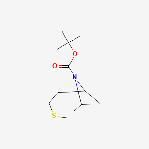 molecular formula C11H19NO2S B8195759 Tert-butyl 3-thia-7-azabicyclo[4.1.1]octane-7-carboxylate 
