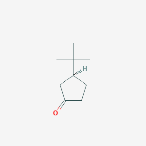 molecular formula C9H16O B8195771 （S）-3-叔丁基环戊酮 