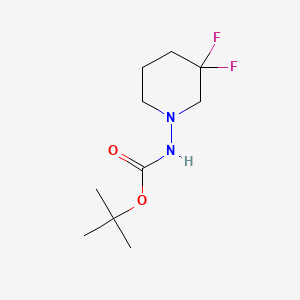 molecular formula C10H18F2N2O2 B8195778 tert-butyl N-(3,3-difluoropiperidin-1-yl)carbamate 