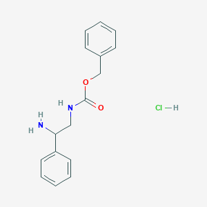 molecular formula C16H19ClN2O2 B8195792 (2-Amino-2-phenyl-ethyl)-carbamic acid benzyl ester hydrochloride CAS No. 1965309-24-3