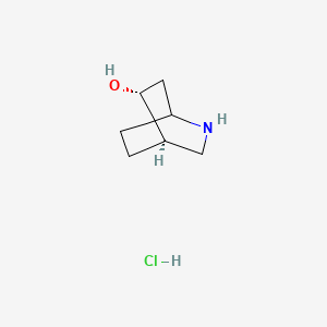 molecular formula C7H14ClNO B8195839 (4R,5R)-2-azabicyclo[2.2.2]octan-5-ol;hydrochloride 